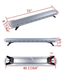LED Аварийна сигнална лампа МАЯК с 10 режима 140см за Пътна помощ 104 led