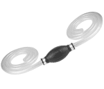 Гумена помпа за ръчно подкачване на гориво дизел бензин масло течности 10мм