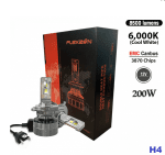 Комплект от 2 броя LED ЛЕД диодни крушки H4 Х4 12V 200W 17000lm за фарове Canbus без грешки 6000К къси/дълги