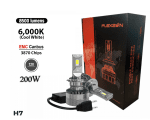 Комплект от 2 броя LED ЛЕД диодни крушки H7 Х7 12V 200W 17000lm за фарове Canbus без грешки 6000К