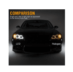Комплект от 2 броя ярки бели LED крушки Angel Eyes ангелски очи 12V за BMW Е90 Е91 с Canbus без грешки