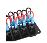 Панел за вграждане с 5 бутона ON-OFF универсални 12-24V за LED светлини бар фарове лебедки лампи за кола камион каравана джипове лодка и др.