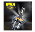 Комплект от 2 броя LED ЛЕД диодни крушки H4 Х4 12V 150W 15000lm за фарове Canbus без грешки 6000К къси/дълги
