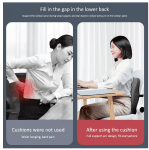 Ортопедична анатомична възглавница за лумбална опора от мемори пяна против болки в гърба и кръста