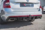Дифузьор за задна броня Maxton design за Skoda Octavia RS (2013-2019)
