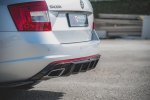 Дифузьор за задна броня Maxton design за Skoda Octavia RS (2013-2019)