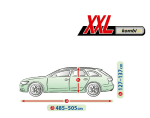 Kegel Mobile покривало за кола, размер XXL, в сив цвят, за хечбек/комби