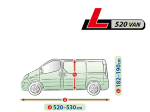 Покривало за кола Kegel Mobile, размер L520, за VAN, сив нюанс