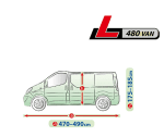 Kegel Mobile покривало за кола, размер L480, подходящо за VAN, сиво