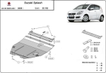 Метална кора под двигател и скоростна кутия SUZUKI SPLASH от 2008