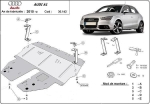Метална кора под двигател и скоростна кутия AUDI A1 (8X1, 8XF) от 2010