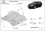 Метална кора под двигател и скоростна кутия CHEVROLET ORLANDO (J309) от 2010