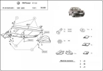 Метална кора под двигател VOLKSWAGEN PASSAT от 1997 до 2000