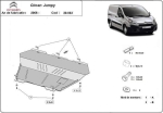 Метална кора под двигател и скоростна кутия CITROEN DISPATCH от 2007