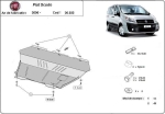 Метална кора под двигател и скоростна кутия FIAT SCUDO от 2006
