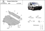 Метална кора под двигател и скоростна кутия PEUGEOT PARTNER от 2010