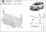 Метална кора под двигател и скоростна кутия SKODA YETI (5L) от 2009 до 2013