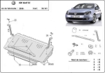 Метална кора под двигател и скоростна кутия VOLKSWAGEN GOLF VI от 2008 до 2012
