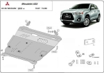 Метална кора под двигател и скоростна кутия MITSUBISHI ASX от 2010