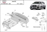 Метална кора под двигател AUDI Q7 (4L) от 2009 до 2015
