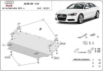Метална кора под двигател и радиатор AUDI A6 (4G2, C7, 4GC) от 2010