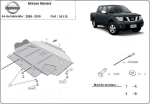 Метална кора под двигател NISSAN NAVARA от 2005 до 2010