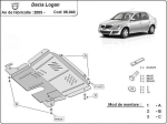 Метална кора под двигател и скоростна кутия DACIA LOGAN I от 2004 до 2008