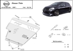 Метална кора под двигател и скоростна кутия NISSAN TIIDA от 2004 до 2012 (C11)