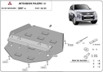 Метална кора под скоростната кутия и диференциал MITSUBISHI PAJERO от 2006