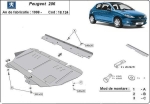 Метална кора под двигател и скоростна кутия PEUGEOT 206 от 1998 до 2009