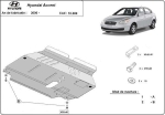 Метална кора под двигател и скоростна кутия HYUNDAI ACCENT от 2006 до 2011