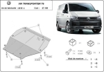 Метална кора под двигател и скоростна кутия VOLKSWAGEN TRANSPORTER (7HA, 7HH, 7EA, 7EH) от 2003