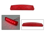 Светодиоден Маркер, габарит, токос, светлина със 6 LED ЛЕД за камион, бус, ван, ремарке, каравана, платформа 24V червени
