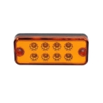 8 LED Оранжеви - Диодни Лед Габарити / Светлини / Токоси - 99mm x 40mm - 12V