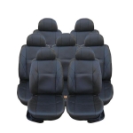 Калъфи/тапицерия за VW Touran, Sharan, Ford Galaxy, Citroen C8, Peugeot 307SW, Citroen C4 Grand Picasso, Peugeot 806, 807, Еко кожа, Черен