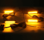 LED Аварийни светлини комплект 4 броя с контролер 12V
