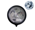 Един 1 Брой Халоген, Фар, Ø 225мм, 12V 24V, Крушка H1 + 6 LED ЛЕД Диода, E-Mark, За Камион, Трактор, Багер, Земеделски Машини и др.