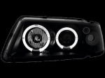 Кристални фарове за Audi A3 Angel Eyes (1996-2000) - черни