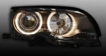 Кристални фарове за BMW E46 седан (2001-2005) - черни