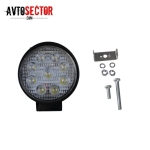 LED халоген 9 LED - 27w , Кръгъл 1 брой за АТВ , ДЖИП , Мотор и други