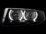 Кристални фарове Angel Eyes SEAT LEON / TOLEDO (99-04)- черни