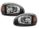 Кристални фарове OPEL CORSA B (93-01) - черни