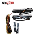 Комплект мощни LED дневни светлини с мигач 12V 36W