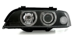 Кристални фарове Angel Eyes BMW E39 (1995-2000) - черни