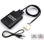 USB / MP3 audio interface с Bluetooth* за TOYOTA AVALON, AVENSIS, CAMRY, CELICA, COROLLA, HIGHLANDER, LANDCRUISER, RAV4, TACOMA, TUNDRA, YARIS / LEXUS ES, GS, GX, IS, LS, LX, RX, SC - с 5+7
