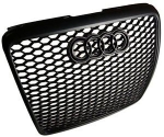 Решетка без емблема Audi A6 С6 (2008-2011) - RS Look черна