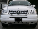 Решетка за Mercedes ML W163 (W164 дизайн) (1998-2005) - хром