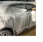 Професионална пянообразуваща дюза 1 л за водоструйка, Foam Cannon, Quick Connect 1/4" - регулиране на струята и концентрацията на пяната, 5 дюзи в комплекта