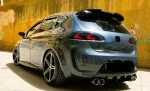 Спойлер антикрило за Seat Leon (2005-2009) FR Style - черен гланц