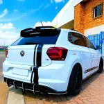 Спойлер антикрило за Volkswagen Polo (2019-2020) OTR Style - черен гланц